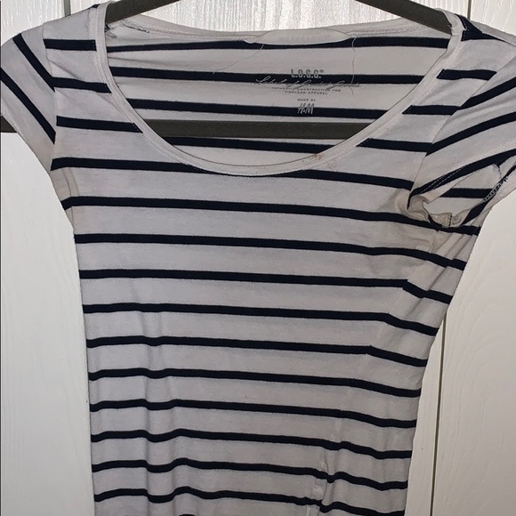HM BASIC STRIPPED TEE - Picture 1 of 3
